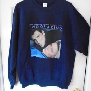 John Travolta & Olivia Newton John Sweatshirt XL "Two Of A Kind" NWOT